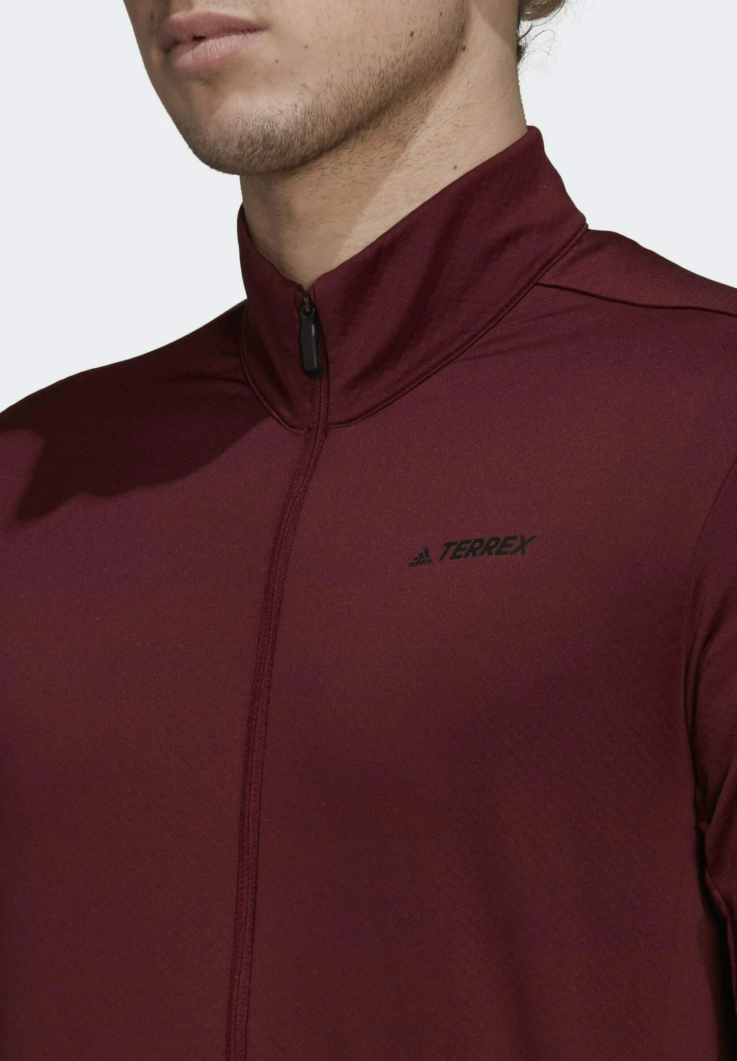 ADIDAS PERFORMANCE Mt Full - Zip-Up Sweatshirt - Burgundy 5 ADIDAS PERFORMANCE Mt Full - Zip-Up Sweatshirt - Burgundy - Image 3