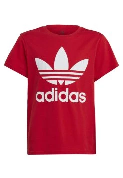 Adidas Originals Trefoil Junior Unisex - Print T-Shirt - Red