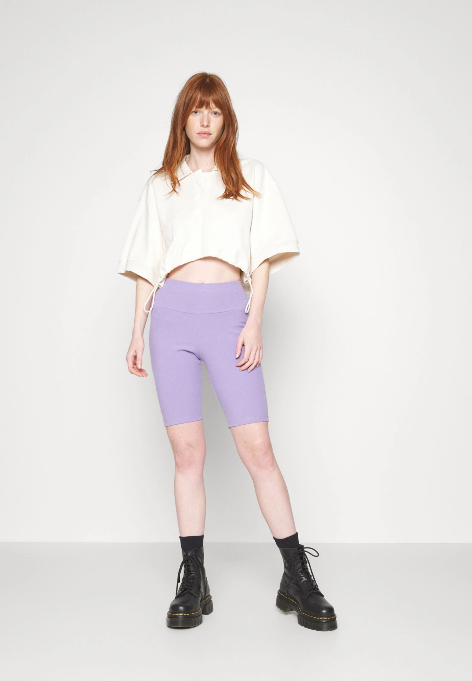 Adidas Originals Essential Ribbed Short - Shorts - Magic Lilac 7 Adidas Originals Essential Ribbed Short - Shorts - Magic Lilac - Image 5