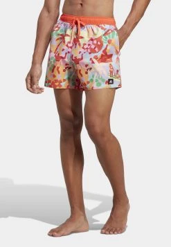 Adidas Sportswear Swimming Shorts - Semi Solar Red Lush Red Purple Glow