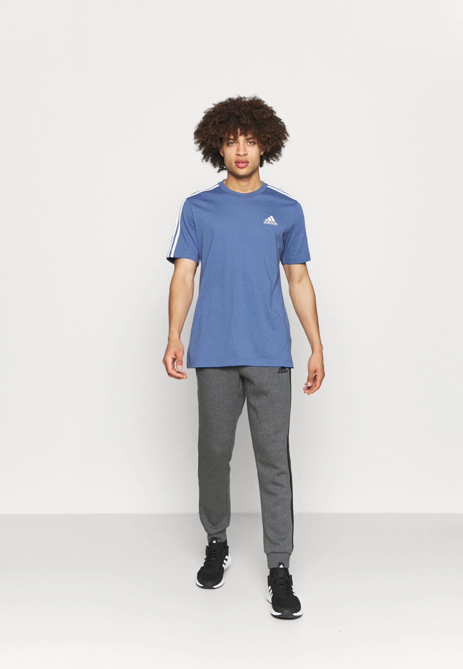 Adidas Sportswear Tracksuit Bottoms - Dark Grey Heather/Black 4 Adidas Sportswear Tracksuit Bottoms - Dark Grey Heather/Black - Image 2