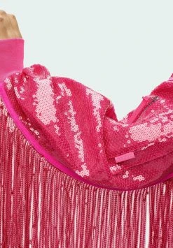 Adidas Originals Ivy Park Sequin - Bomber Jacket - Shock Pink -Adidas Shop ef23eddc9e03413b902ba4ee2e383cae