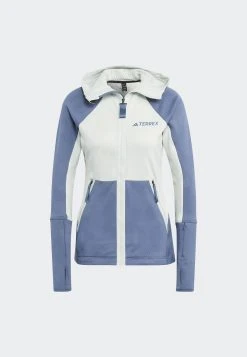 Adidas Sportswear Terrex Tech Flooce Hooded Hiking - Light Jacket - Linen Green Steel -Adidas Shop efc7db7b1cf946fc9324fec7842e523d