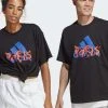 ADIDAS PERFORMANCE Graphic Unisex - Print T-Shirt - Black