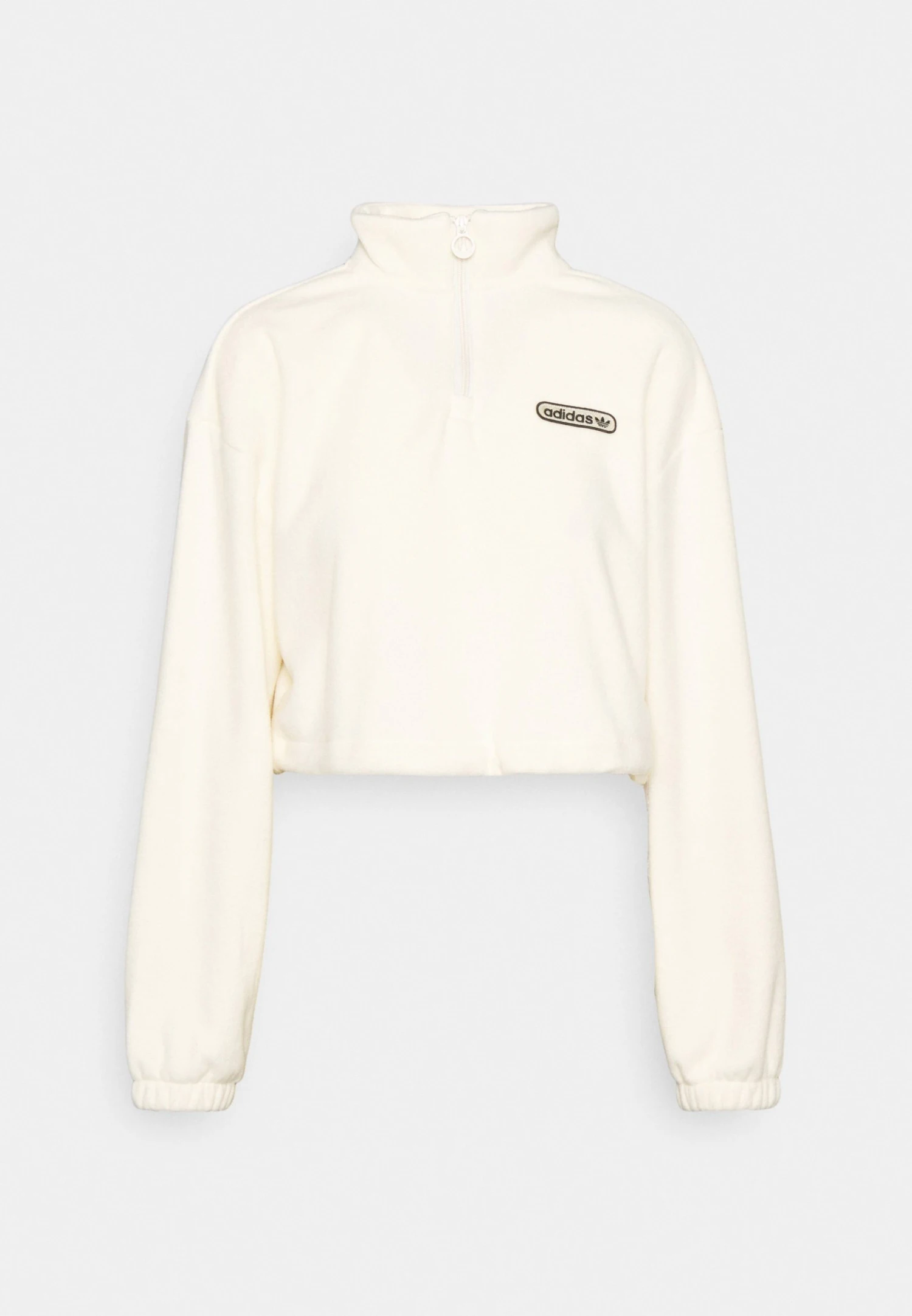 Adidas Originals Cropped - Fleece Jumper - White 12 Adidas Originals Cropped - Fleece Jumper - White - Image 10