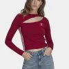 Adidas Originals Cut Out - Long Sleeved Top - Legacy Burgundy -Adidas Shop f2b1aa41d67e43ff9479d92f9501583a