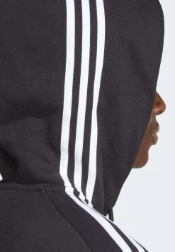 Adidas Sportswear M 3S Ft Fz Hd - Zip-Up Sweatshirt - Black White -Adidas Shop f2eb3fae93fa4bbf854407ebf67de084