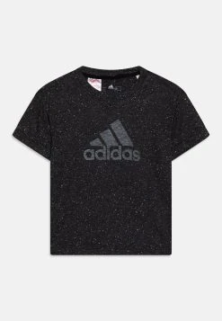 ADIDAS PERFORMANCE G Fi Bl T - Print T-Shirt - Black Melange/White