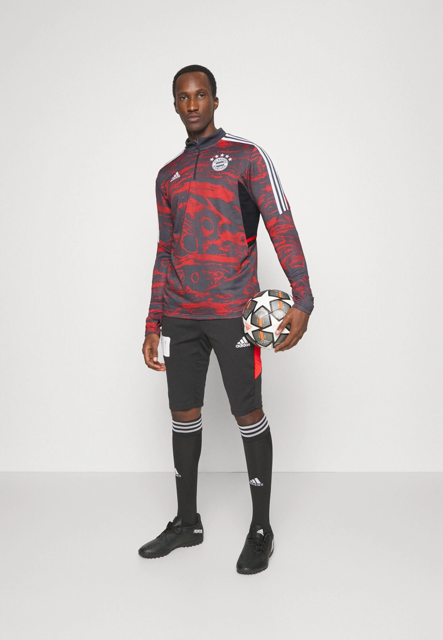 ADIDAS PERFORMANCE Fc Bayern München Trainings - Club Wear - Red/Grey Six 4 ADIDAS PERFORMANCE Fc Bayern München Trainings - Club Wear - Red/Grey Six - Image 2