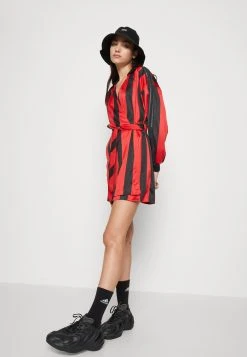 Adidas Sportswear Jacquard Dress - Jersey Dress - Black/Better Scarlet -Adidas Shop f61faf15771144708f99394af9aeca04