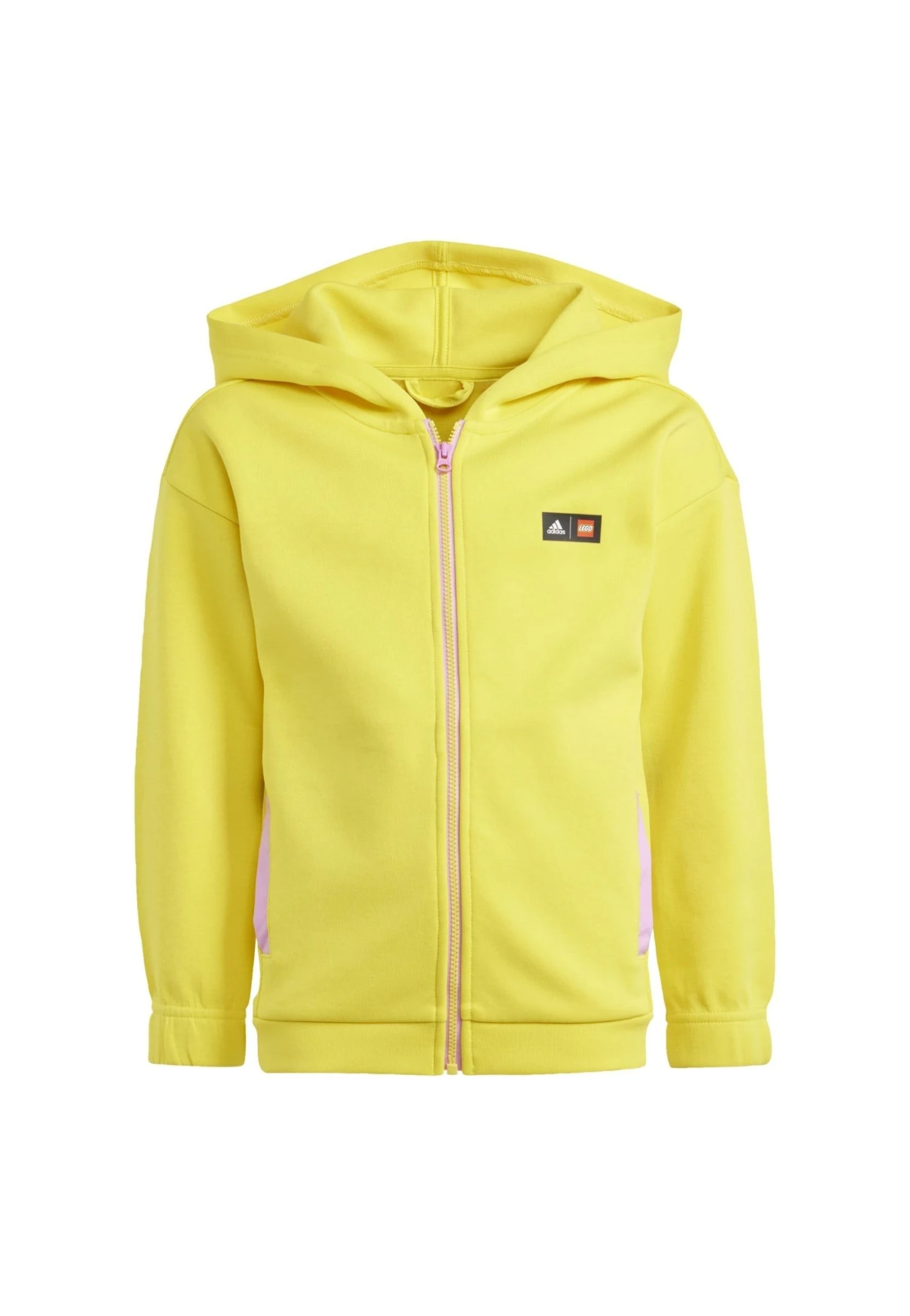 Adidas Sportswear Classic Lego®Hoodie- Zip-Up Sweatshirt - Yellow Black Bliss Orchid 6 Adidas Sportswear Classic Lego®Hoodie- Zip-Up Sweatshirt - Yellow Black Bliss Orchid - Image 4