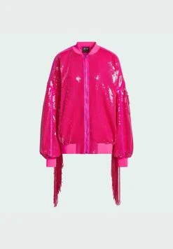 Adidas Originals Ivy Park Sequin - Bomber Jacket - Shock Pink -Adidas Shop f95fb135d75c4080a5d88d7e4dd47d66