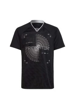 Adidas Sportswear Inspired Predator - Print T-Shirt - Black Grey Four White