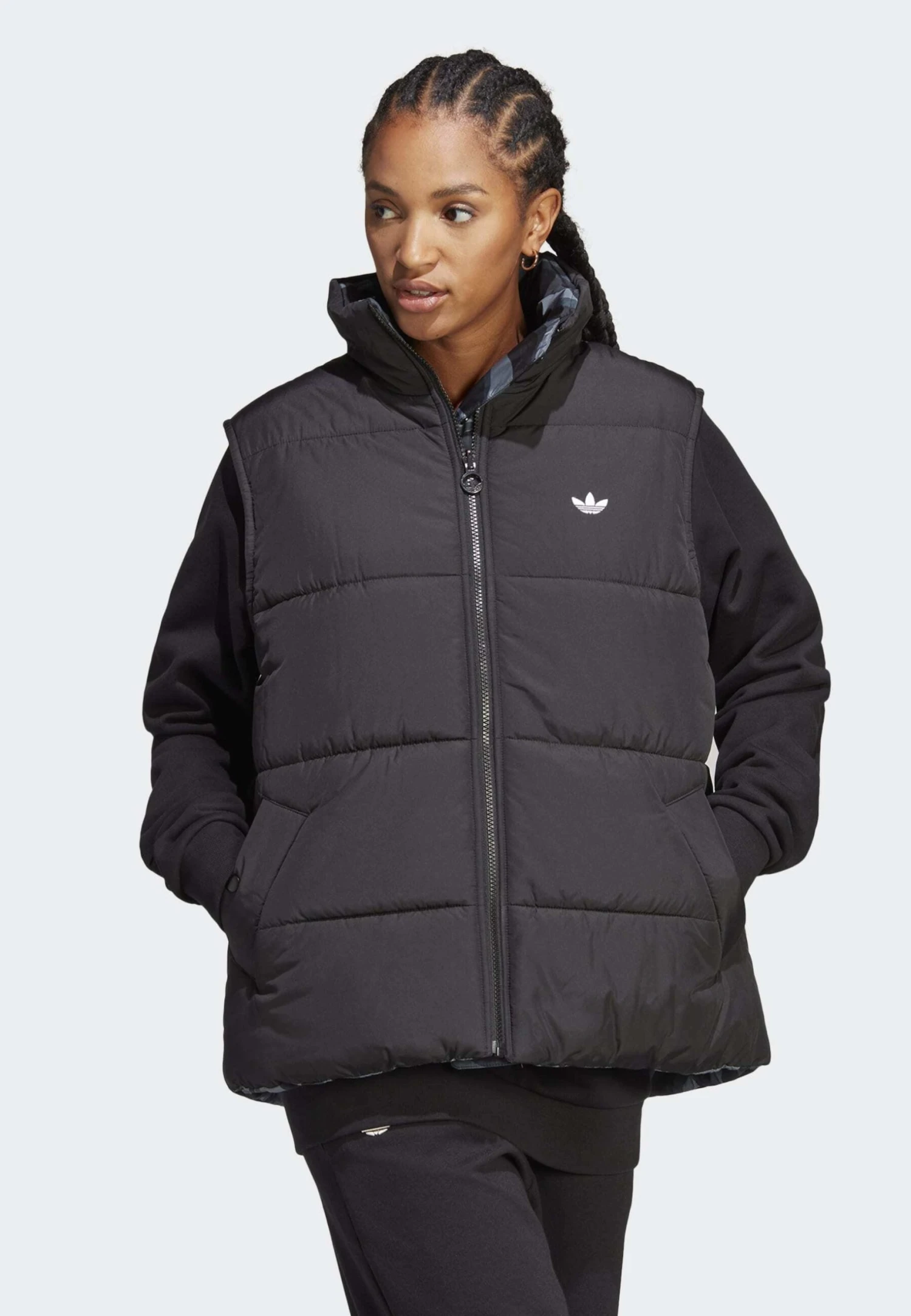 Adidas Originals Reversible- Waistcoat - Black 3 Adidas Originals Reversible- Waistcoat - Black