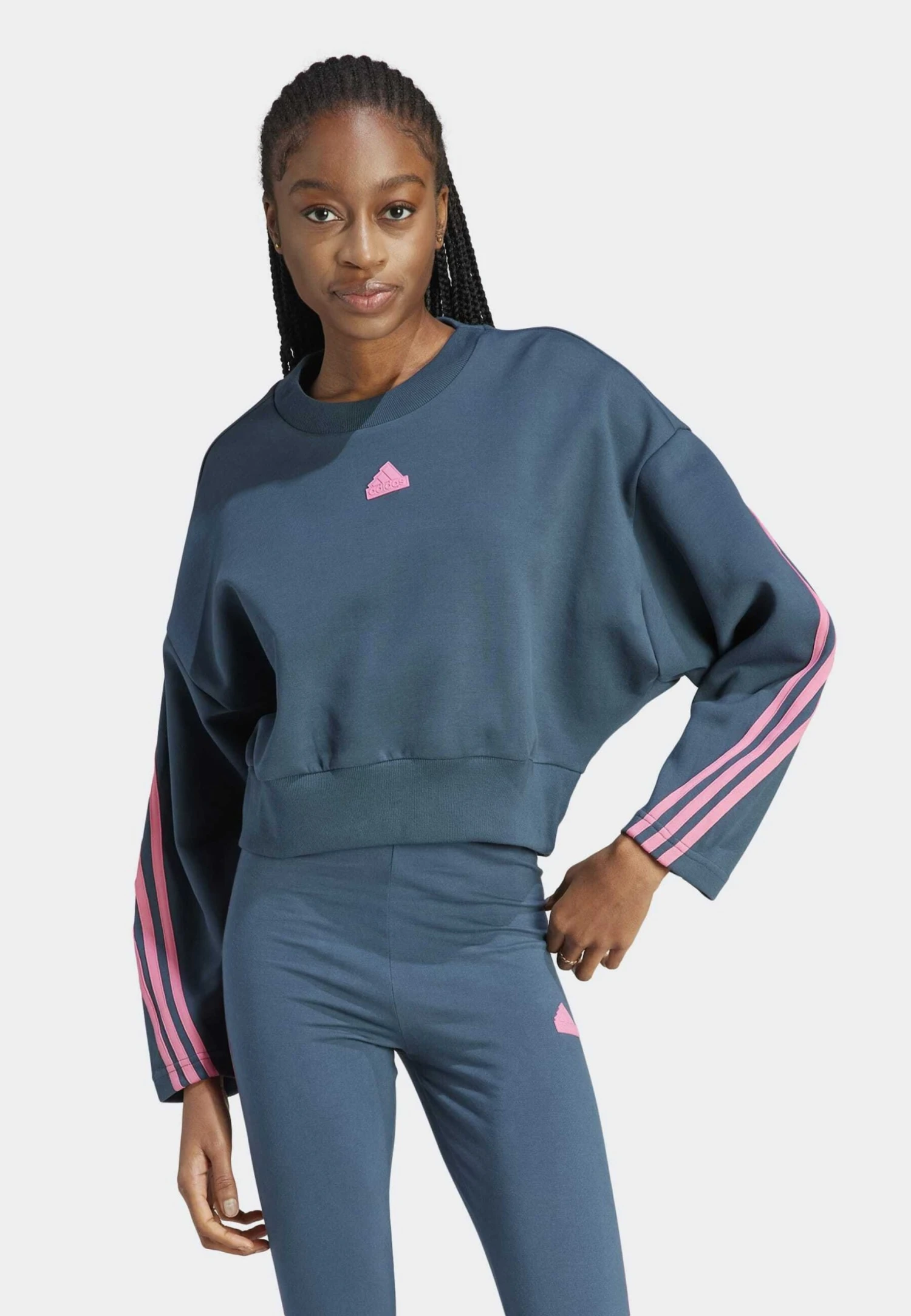 Adidas Sportswear Future Icons Three Stripes - Sweatshirt - Arctic Night 3 Adidas Sportswear Future Icons Three Stripes - Sweatshirt - Arctic Night