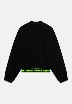 Adidas Sportswear Crop - Zip-Up Sweatshirt - Black/Carbon/Lucid Lemon -Adidas Shop fbe7b701826b48a895b2d743c71b9adb