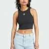 Adidas Originals Essentials Rib Tank Top - Top - Black -Adidas Shop fe9305b1431e424fb55075962eb4b12b