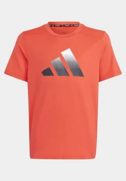 Adidas Sportswear Train Icons Aeroready Logo- Print T-Shirt - Bright Red/White/Legend Ink -Adidas Shop ff2f726b32464f9ea596feb21ff31be1
