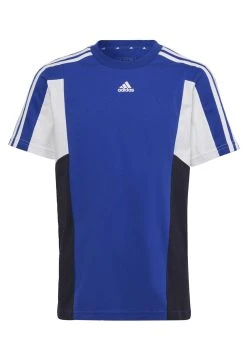 Adidas Sportswear 3 Stripes Regular Fit - Print T-Shirt - Semi Lucid Blue /Legend Ink/White